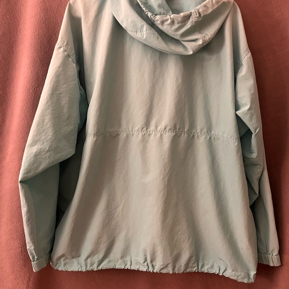 Patagonia Men's Light Blue Hooded Raincoat - Picture 7 of 7